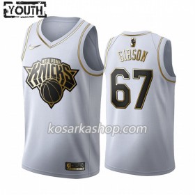 Dres New York Knicks Taj Gibson 67 Nike 2019-20 Bijela Golden Edition Swingman - Dječji